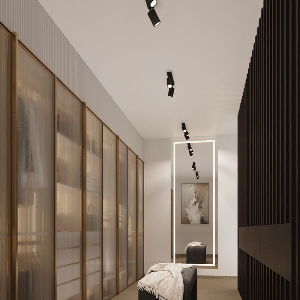 Fekete spotlámpa 6,5x30 cm Gleam – Sollux-image-4