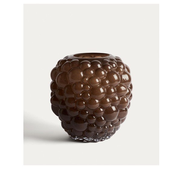 Barna üveg váza (magasság 30 cm) Mure – Kave Home