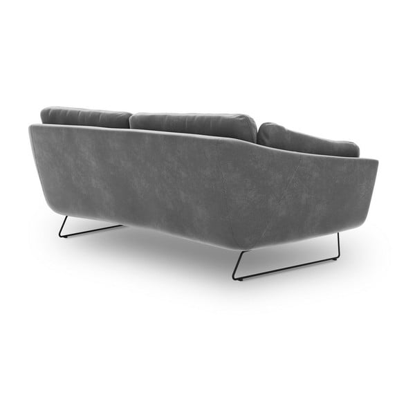 Gravity szürke bársony kanapé - Windsor & Co Sofas-image-3