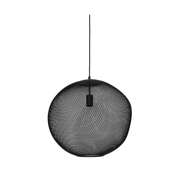 Matt fekete függőlámpa fém búrával ø 50 cm Reilley – Light & Living