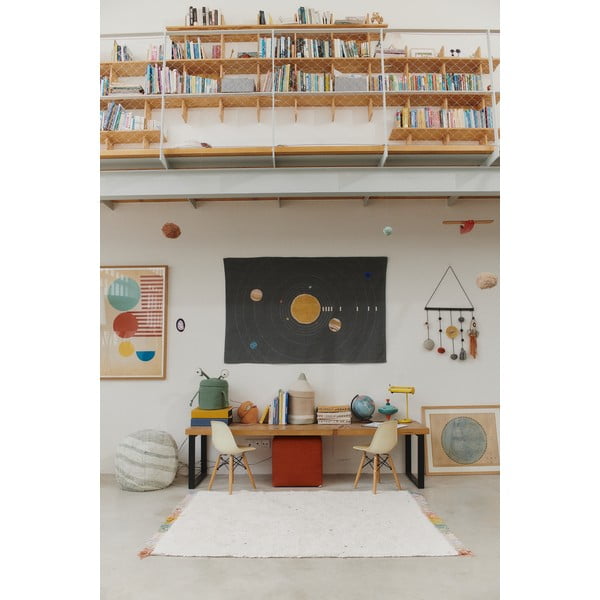 Krémszínű mosható kézi szövésű pamut gyerek szőnyeg 170x240 cm Stardust – Lorena Canals-image-4