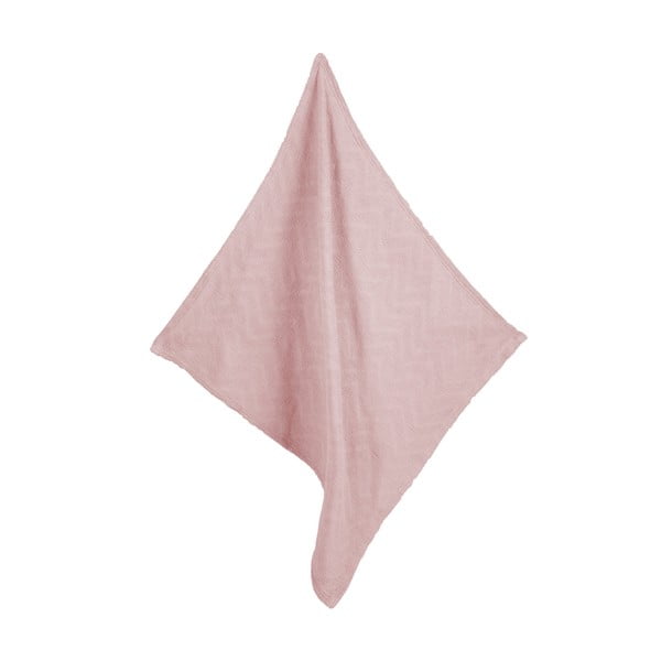 Rózsaszín bio pamut kötött gyerek takaró 80x80 cm Lil Planet – Roba-image-4