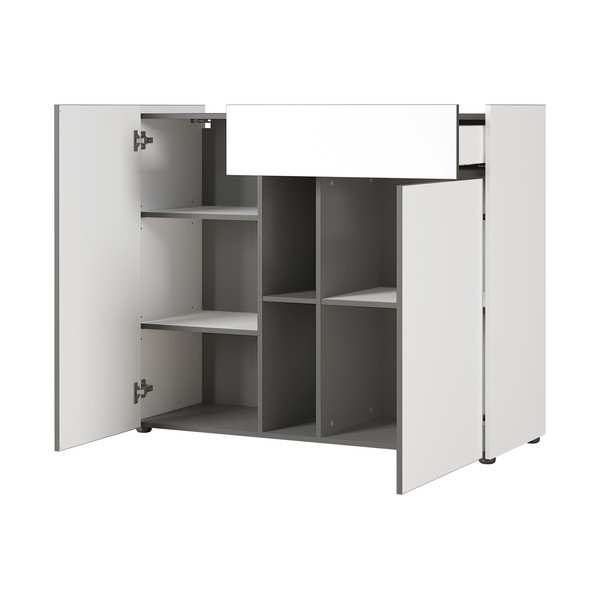 Veluva fehér komód, szélesség 112 cm - Germania-image-2