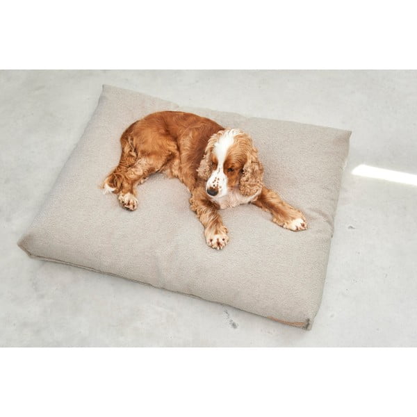 Világosbarna buklé matrac kutyáknak 100x75 cm Mondo Cappuccino M – MiaCara-image-2
