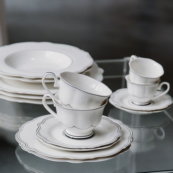 Fehér desszertes tányér készlet 2 db-os ø 21,5 cm Odette – S|P Collection-image-2