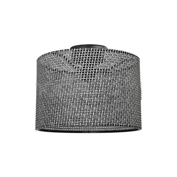 Szürke mennyezeti lámpa textil búrával ø 38 cm Goza – Squid Lighting-image-2