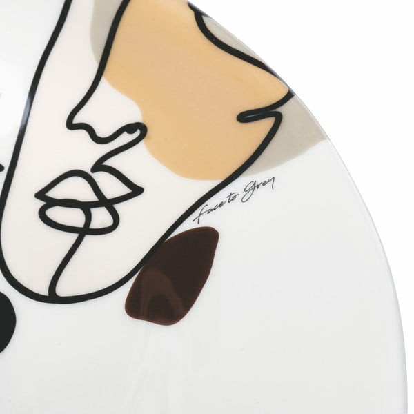 Face to Grey kerámia salátás tál, ø 39 cm - VDE Tivoli 1996-image-1