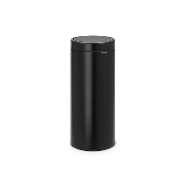 Matt fekete acél érintésre nyíló szemetes 30 l Touch Bin – Brabantia