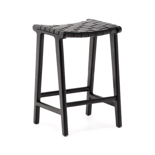 Fekete mahagóni fa bárszék Calixta – Kave Home-image-2