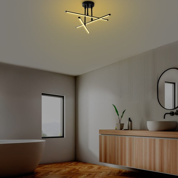 Fekete LED mennyezeti lámpa 26x51 cm Umut – Opviq lights-image-3