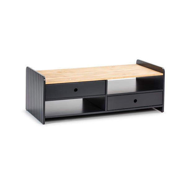 Monte szürke dohányzóasztal borovi fenyő asztallappal - Marckeric-image-1