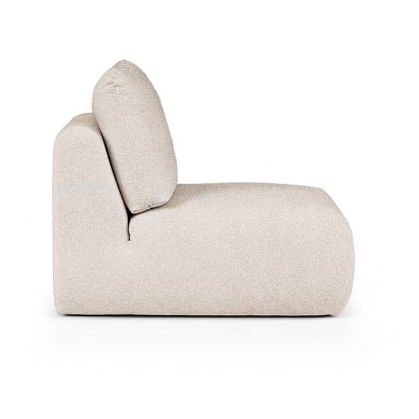 Krémszínű buklé fotel Mirel – Rodier-image-3