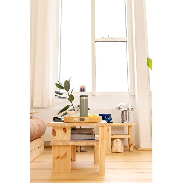 Borovi fenyő tárolóasztal 34x45 cm Japan – Karup Design-image-4