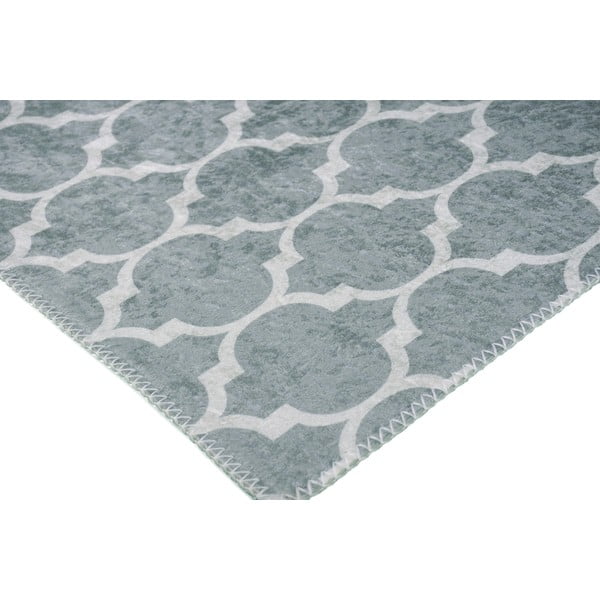 Világosszürke-krémszínű mosható szőnyeg 180x120 cm - Vitaus-image-2