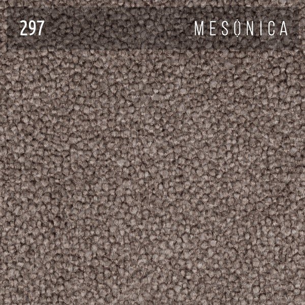 Világosbarna kárpitozott franciaágy ágyráccsal 140x200 cm Fioro – MESONICA-image-3