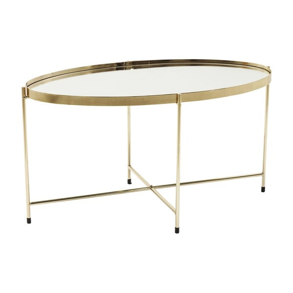 Miami aranyszínű tárolóasztal, 83 x 40 cm - Kare Design