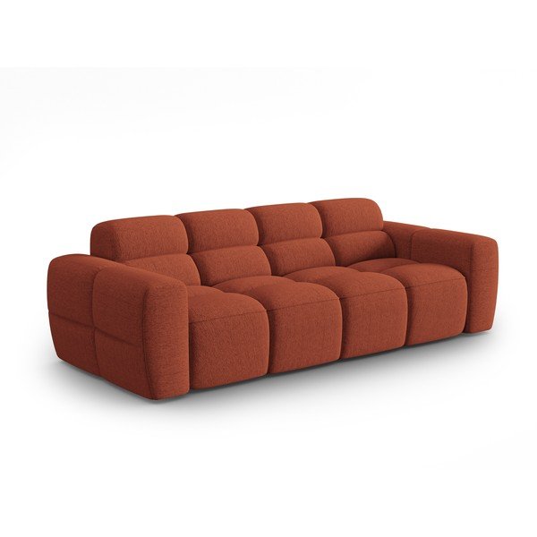 Téglavörös kanapé 256 cm Lisa – Micadoni Home-image-2