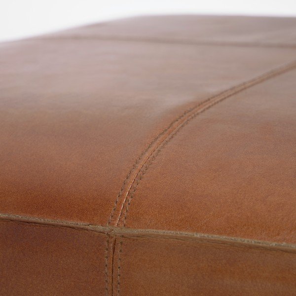 Cesia konyakbarna bőr lábtartó - Kave Home-image-2