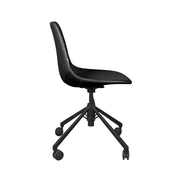 Franky fekete gurulós irodai szék - Dutchbone-image-3