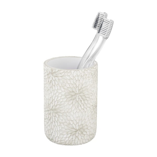 Fehér-aranyszínű poligyanta fogkefetartó pohár Montalfano – Wenko-image-3