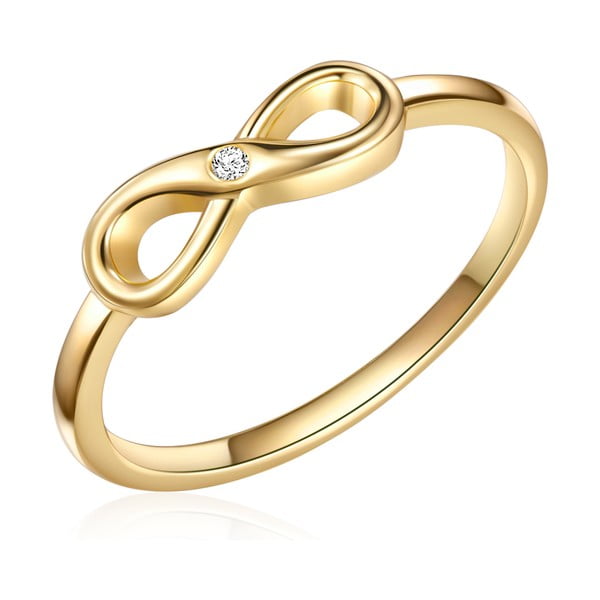Emmy aranyozott gyűrű valódi gyémánttal, méret 54 - Tess Diamonds