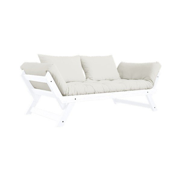 Bebop White/Natural halványbézs kinyitható kanapé - Karup Design-image-3