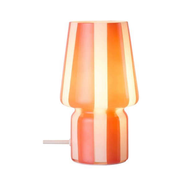 Piros-fehér üveg asztali lámpa (magasság 21,5 cm) Carlo – Ellos Home-image-3