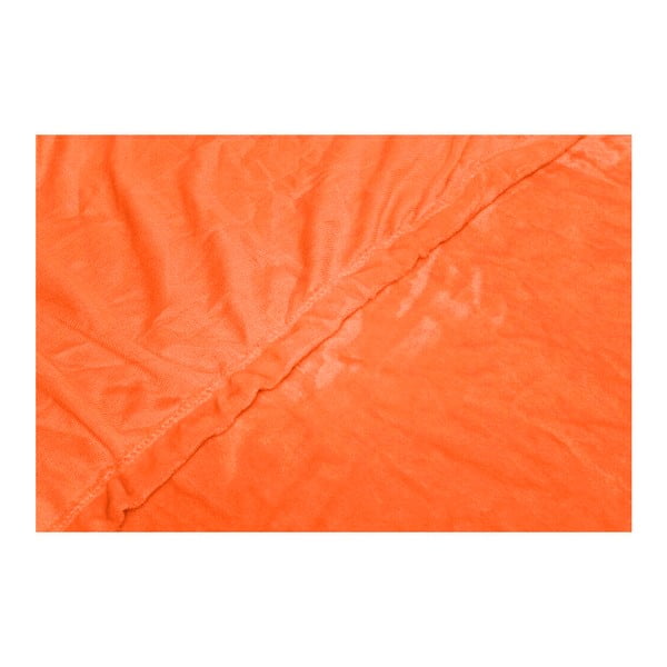 Narancssárga mikroplüss lepedő, 180 x 200 cm - My House-image-1