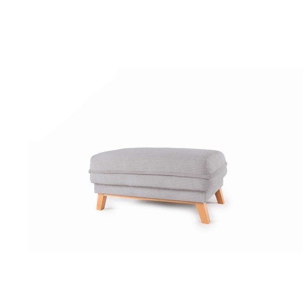 Világosszürke kordbársony lábtartó Tori – Bonami Selection-image-1