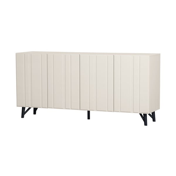 Krémszínű alacsony borovi fenyő komód 181x85 cm Miller – WOOOD-image-2