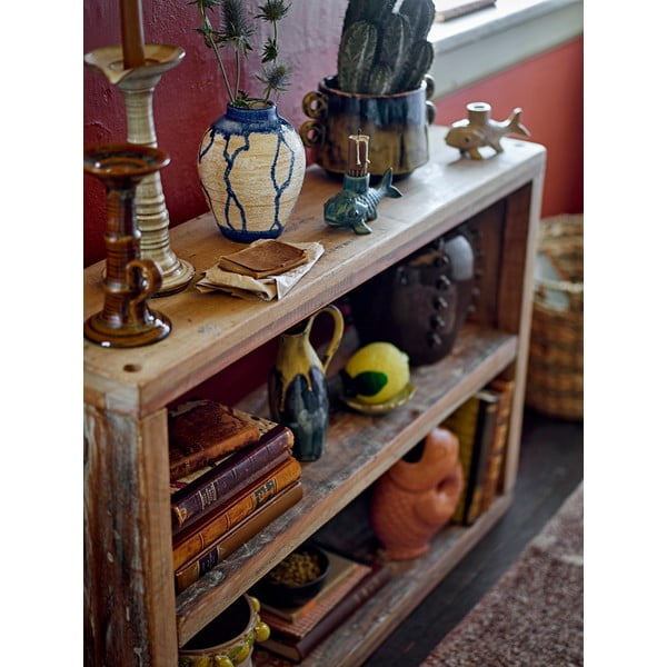 Kék-krémszínű kőedény váza (magasság 16 cm) Avon – Bloomingville-image-2