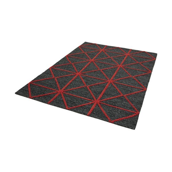 Carpets Prism fekete-piros szőnyeg, 160 x 230 cm - Asiatic Carpets-image-2