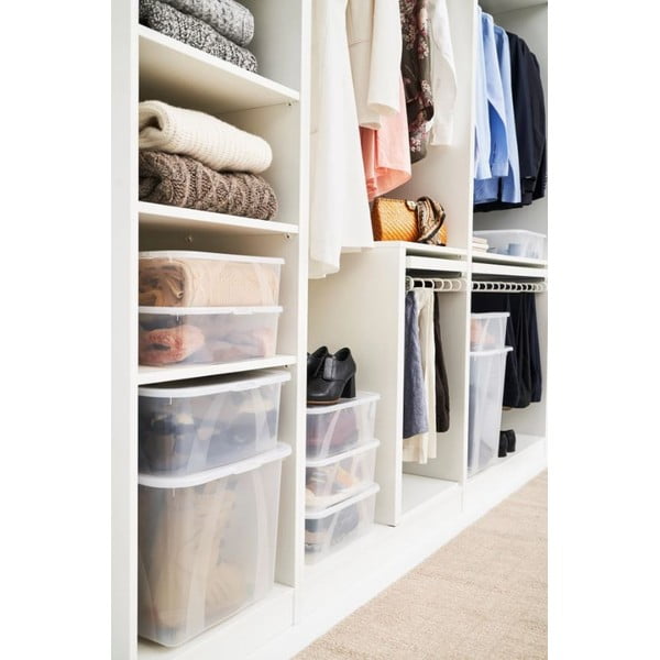 Műanyag tárolódoboz fedéllel 12 l Lona - Rotho-image-1