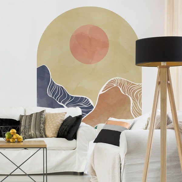 Falmatrica 120x140 cm Abstract Rising Sun Arch – Ambiance-image-1