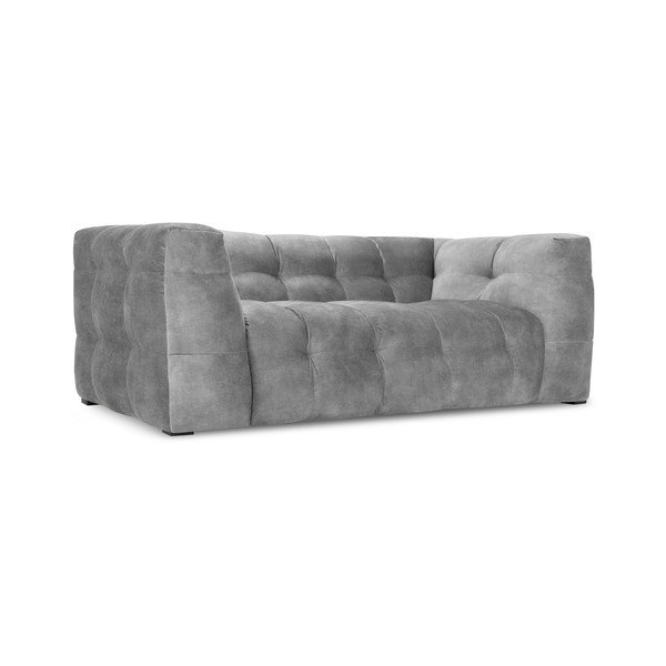 Vesta szürke bársony kanapé, 208 cm - Windsor & Co Sofas-image-3