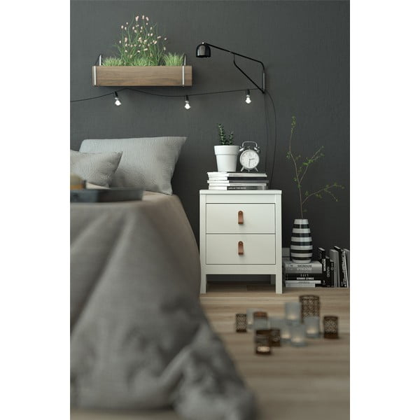Fehér éjjeliszekrény Madrid - Tvilum-image-1