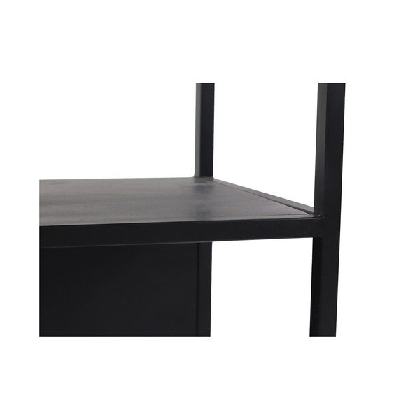 Fekete mangófa polcos állvány 150x90 cm - HSM collection-image-3