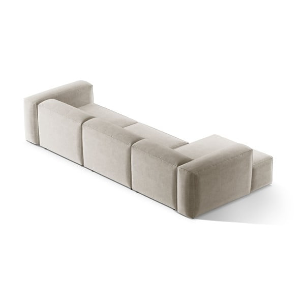 Bézs sarokkanapé (bal oldali-heverő résszel) Bergamo – Cosmopolitan Design-image-4