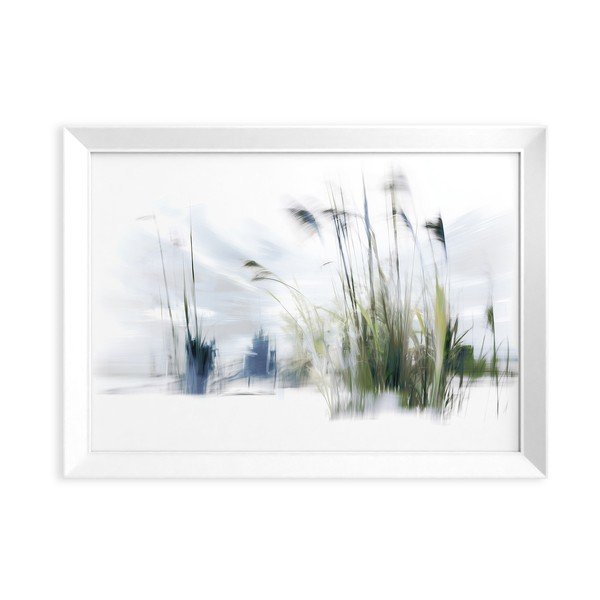 Nyomtatott keretezett kép 56x75 cm Blue Grasses – Styler