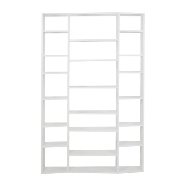 Valsa fehér könyvespolc, szélesség 144 cm - TemaHome