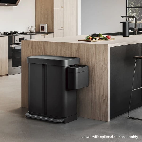 Acél szelektív pedálos szemetes 58 l – simplehuman-image-1