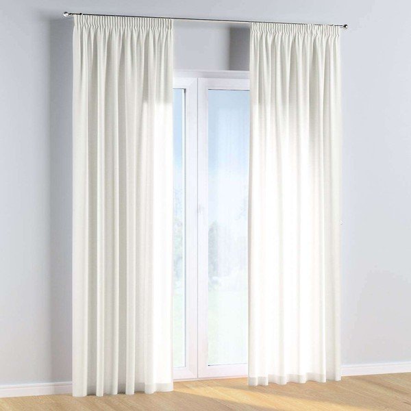 Fehér-bézs függöny 260x130 cm Cotton Story - Yellow Tipi-image-3