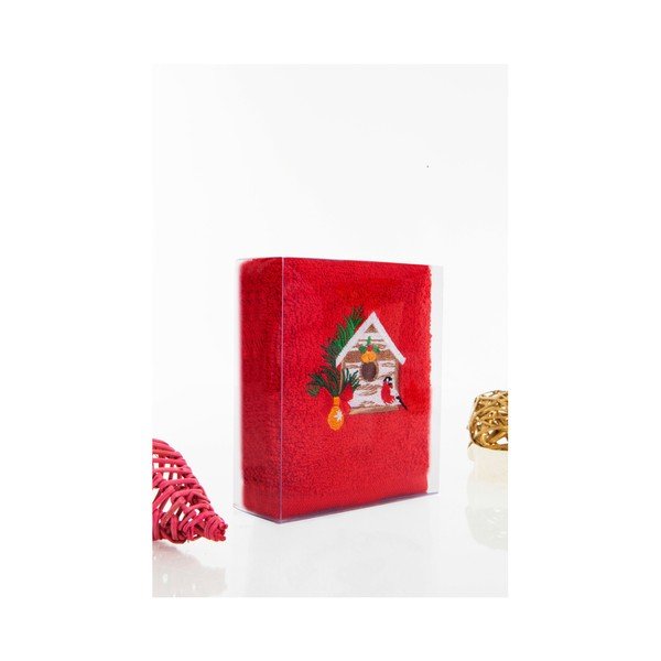 Christmas Chalet Red fürdőlepedő, 30 x 50 cm - Kate Louise-image-2