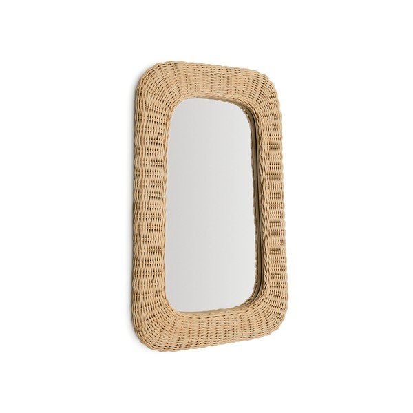 Fali tükör rattan kerettel 38x59 cm Zilna – Kave Home