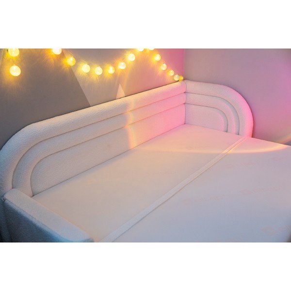 Krémszínű buklé kinyitható-tárolóhelyes kanapé bal oldali 223 cm Fabillo – ELTAP-image-4