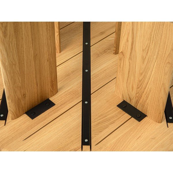 Tölgyfa kerek étkezőasztal ø 120 cm Charlotte – Micadoni -image-2