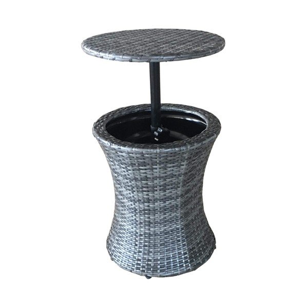 Műrattan kerek kerti bárasztal ø 45 cm Mumbai – Garden Pleasure-image-2