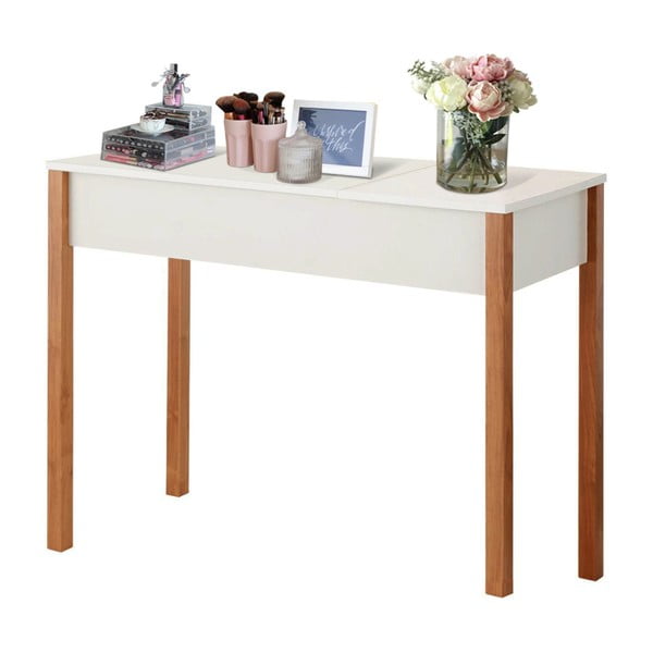 Caitlin fehér konzolasztal fából - Støraa-image-1