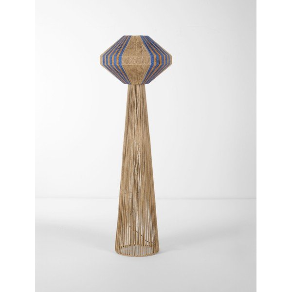 Kék-natúr színű kötél állólámpa (magasság 152 cm) Abby – Nova Luce-image-3