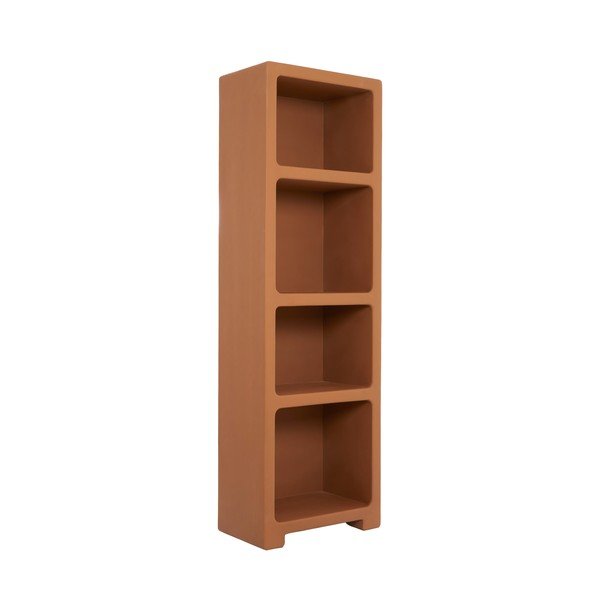Terrakotta színű polcos állvány 60x190x35 cm Naluno – Light & Living